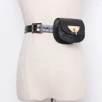 Kemerler Vintage Kadın Kemer Moda Koreli Retro Küçük Crossbody Çantalar Bayanlar Takım ince Kart Çanta Para Cep