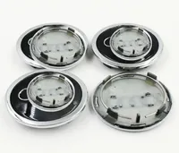 4pcs 77 -миллиметровый колесный концентратор Cheples Centre Cap Abs Black Silver Hub Caps Special для Q72979990