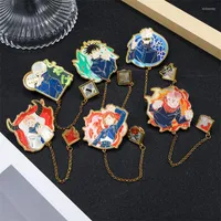 Brooches Collections Anime Jujutsu Kaisen Brooch Badge Cosplay Itadori Yuji Gojo Satoru Pin Prop Jewelry Lapel Decoration Gifts