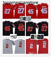 2020 Patch Ohio State 27 Eddie George 45 Archie Griffin 1 Justin Fields 2 Chase Young 7 Dwayne Haskins Jr.97 Nick Bosa Jersey 1