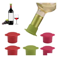 Bar Tools Kitchen Bar Tool Sile Wine Stoppers Magic Hat Bottle Caps Decorative Wines Sealer Preserver ￅteranv￤ndbara WinecorksS Drop Deliv Dh4ae