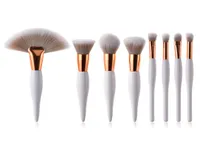 retail makeup brushes 4piece1set 8piece1 set A rich hair brush fan brush freight for gift and promotion8513139