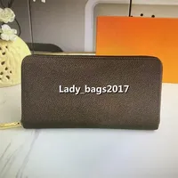 Designer Women Wallets Single Zipper Bag Long Wallet Lady Clutch Female Men Purse Cards Coins Purses Leather Card Holder Pocket To251H