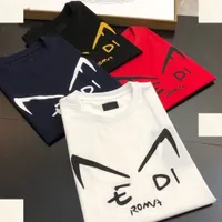 T-shirt da uomo di design di lusso nero bianco maniche corte in cotone con stampa di lettere ricamate che vendono abbigliamento di marca di fascia alta m-4XL # 22