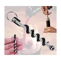 Openers Mini Wine Opener Mtifunctional Stainless Steel Withs Ring Keychain Red Wines Openers Picnic Kitchen Tools Inventory Wholesal Dhphd
