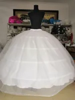 NY HOT SELL 4 HOOPS Big White Petticoat Super Fluffy Crinoline Slip underskirt f￶r br￶llopskl￤nning Brudkl￤nning