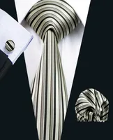 Selling Gold Brown Tie Set for Men Hankerchief Cufflinks Mens Jacquard Woven Classic Business Work Leisure Necktie Set N05299247745