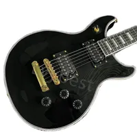 Lvybest China Electric Guitar Black Golden Accessories Factory Direct Sales Can Be Customized