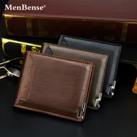 2019 New Men's Wallet Short Short Multicanctal Fashion Korean Style of the All Matching Casual Iron Edge Card Wallet330n