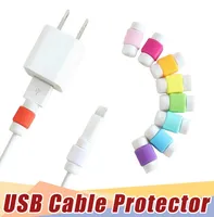 Universal Saver USB Cable Protector Eleve Android Mobile Phrope Cover Cover Silicone для iPhone X 7 8 6 Plus Line2897304