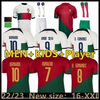 22 23 soccer jerseys Portuguese Bruno FERNANDES DIOGO J. DANILO Portuguesa Joao Felix Football shirt BERNARDO Portugieser Men Women Kids Kit uniforms socks 2022 2023
