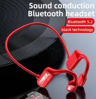 BL09イヤホンBluetooth 50ワイヤレスヘッドフォン骨伝導ステレオイヤホンぶらぶらサムスン8017821用のiPhone用の耳スポーツヘッドセット