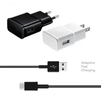 2in1 Comincan Usb Fast charger For S6 S10 9V 2A Travel wall plug adaptor full 2A home charge dock with type c black cable6849375
