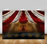 Circus Show Party Pography Backdrop for Po Shoot Stripes Curtain Stage Birthday Background Newborn Baby Portrait Pocall19703580