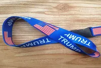 Trump Chest Card Riem verwijderbare vlag van de Verenigde Staten Key Chains String Badge Pendant Party Gift mobiele telefoon Lanyard DH2656891