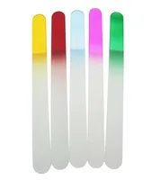 10pcs Color Glass Nail Files d'ongle Crystal Tampon Nail Care 77quot 195cmnf0194122250