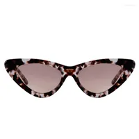 Sunglasses 2022 Unisex Fashion Cat Eye Acetate For Female Personality Triangle Small Frame Cross Border Trendy
