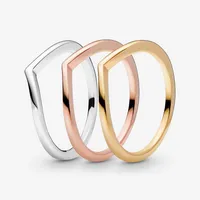 Nuovo marchio 925 sterling argento anello di braccio lucido per anelli da matrimonio da donna Accessori per gioielli di fidanzamento alla moda338n