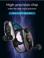 LT04 T90 Fitness Bracelet Wireless Bluetooth Earphone 2 In 1 Bluetooth 50 Chip IP67 Waterproof Sport Smart Watch3306281
