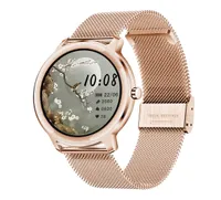Súper Slim Fashion Women Smart Watch 2021 TOUCH RED ROUND SMARTWatch para mujer Monitor de frecuencia cardíaca para Android e iOS6587590