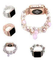 Luxus -Achat -Perlen -Perlenarmband -Armband für Apple Watch Ultra 49mm Serie 8 7 6 Se 5 4 3 2 1 Band IWatch Women039s Watchband 418363351