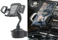 Car Cup Holder Phone Mount Adjustable Gooseneck Smart Phone Car Cradle for iPhone 7 7P 8 8P X XS XRSamsung Galaxy S10 S9 Huawei2523998