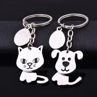 50pcs Lot 360-cat-catke-keykain cute key ring for women dog chain chain key key holder portachiavi bag charm 322d