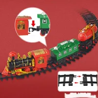 Suministros de juguetes de Navidad Conjunto de trenes port￡tiles Educaci￳n de inclinaci￳n temprana Pistas de ferrocarril de juguetes Juguetes Toya Kit de ferrocarril para ni￱os ni￱os preescolar ni￱as 221207