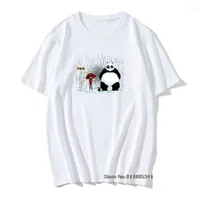 Men's T Shirts Ranma Shirt Male Harajuku Camiseta Casual Panda Big Size Humorous Cotton Tees