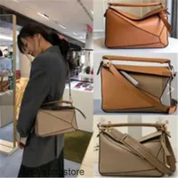 Mini Designer Bag Loews Bags 2023 Damesleer Puzzels Geometrie Portable splicing Single Shoulder Diagonal Pillow MT59