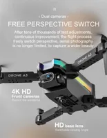 2022 New Mini Drone 4K 1080P HD Camera WiFi Fpv Air Pressure Altitude Hold Black And Gray Foldable Quadcopter RC Dron Toy2378556
