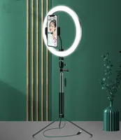 10 Zoll 26 cm LED Ring Light Make -up Selfie -Klingel mit Telefonhalterkreislampe für YouTube Tik Tok Video Vlog Accessoires7375989