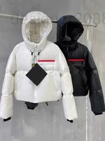 Damskie Down Parkas Designer Womens Nowa moda puffer kurtka 2022 Zima Wysokiej jakości krótka biała kaczka Jaqueta Puffer Feminina Zn176 VXU8