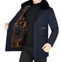 Men S Down Parkas Winter Warm Parka Fur In Dik Big Collar Coat Male Casual Slim Jacket Men Plus Size 5xl 221207
