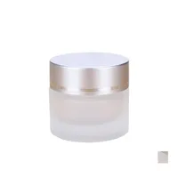 Storage Bottles Jars 5G 10G 15G 20G 30G 50G Frosted Glass Cosmetic Jar Empty Face Cream Storage Container Refillable Sample Bottle Dhxbn
