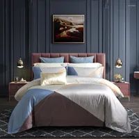 Bedding Sets 1000TC Luxury Egyptian Cotton Embroidery Set Soft Queen King Size Bed Sheet Duvet Cover Linen