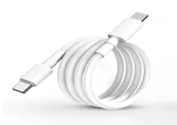 PD -kabel USB C till USB Typ C 60W Fast Charging Dual Typec Cable för Samsung S20 Xiaomi Redmi Mobiltelefonkablar7577179