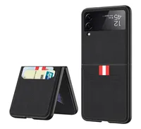 PU Leather Cases For Samsung Galaxy Z Flip3 Flip 3 5G Case Folding Card Holder Protection Cover1752583