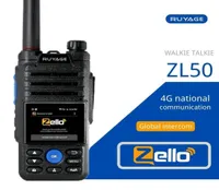 Walkie Talkie Ruyage ZL50 Zello 4G Radio med SIM -kort WiFi Bluetooth Long Range Profesional kraftfull tvåvägs Radio100KM 2210247744331