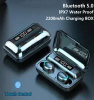 Наушники наушники F95 TWS Bluetooth Wireless 9D Спортивные водонепроницаемые наушники с микрофонами Wholehayphone1090536