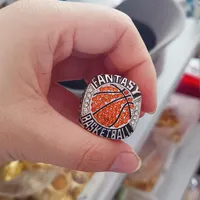 La nouvelle série de championnats Jewelry 2020 Fantasy Basketball Championship Ring Men Fan Gift Wholesa2593