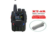 Walkie talkie qyt quad band UHF VHF 136147MHz 400470MHz 220270MHz 350390MHz 4 3200MAH Tvåvägs skinka KT8R5229351