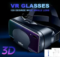 Pro 3D VR Glasses Headset Virtual Reality Full Screen Visual WidEangle App Video 57Inch Telefon för YouTube -webbplatsenheter1667216