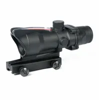 Trijicon Hunting Scope ACOG 1X32 Tactical Red Dot Sight Real Green Fiber Optic Riflescope with Picatinny Rail for M16 Rifle8586147