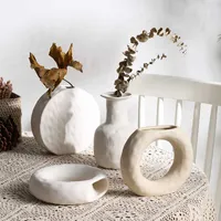 Vases Nordic Ceramic Vase Vegetarian Flower Pot Ornaments Home Decor Living Room Table Decoration Birthday Gift Art Crafts Arrangement T221205