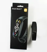M7 Sports Smart Watch Bracciale Bracciale Aggiorna sfondi dal vivo Smartwatch Regalo per contacchiato per il giorno per le donne Fashioni Bambini6386914
