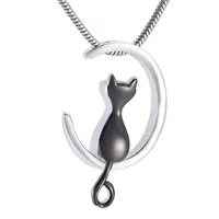 IJD10014-2 Pet Cat Collar para cenizas Joyas de cremaci￳n Memorial REPERSAKE MITILLO MI GATILLA FOR FUERRA EN MI HEART Cenas Joyas234a