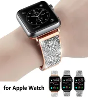 Bling Bess for Apple Watch 7 41 мм 45 мм WatchBand Metal Drady Iwatch SE серия 6543 Watch Band 44 мм 40 мм9584362