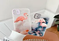 Flamingo Love Shape Cases For iPhone 13 12 11Pro X Xs Max XR Painted Dream Catcher Foriphone 7 8 Luxury Mönster TPU Soft Cell Phon7732151