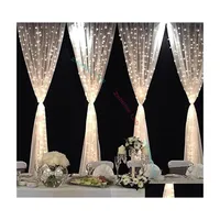 Led Strings Led String Lights 300 Window Curtain With 8 Modes Fairy Lighting For Birthday Wedding Christmas Party Home Bedroom Garde Otyds